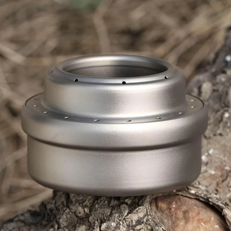 Gear Up u0026 Go Camping-Werkzeuge|Outdoor-Gadgets-Tragbarer Campingkocher aus Titan – Leichter Reisekocher