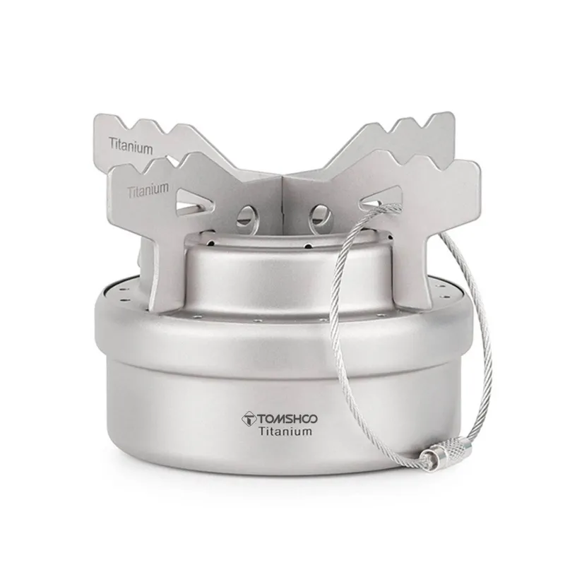 Gear Up u0026 Go Camping-Werkzeuge|Outdoor-Gadgets-Tragbarer Campingkocher aus Titan – Leichter Reisekocher