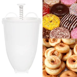 The Decor Haven Küche & Esszimmer-Tragbarer Donut-Maker – Schnelles und einfaches Backgerät