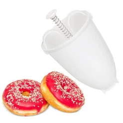 The Decor Haven Küche & Esszimmer-Tragbarer Donut-Maker – Schnelles und einfaches Backgerät