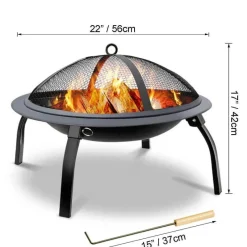 Adventure Basecamp Camping Im Freien|Outdoor-Artikel-Tragbarer, faltbarer Feuerstellengrill – Grillbrenner für den Außenbereich