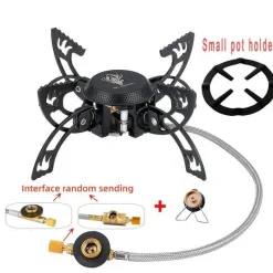 Cozy Living Camping-Werkzeuge|Camping Im Freien-Tragbarer, faltbarer Gaskocher – Outdoor-Klauenbrenner