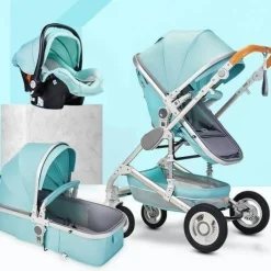 Kinder The Decor Haven Kinderwagen & Zubehör-Tragbarer, faltbarer 3-in-1-Kinderwagen – Hochformat-Design mit zwei Richtungen