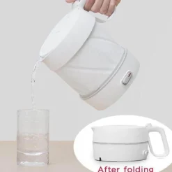 The Decor Haven Küche & Esszimmer-Tragbarer, faltbarer Wasserkocher – Reisekessel für heißes Wasser