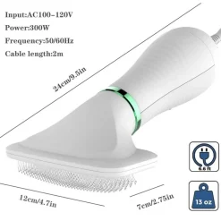 Furendo Haustierzubehör|Reinigungswerkzeuge Für Haustiere-Tragbarer Haustier-Haartrockner – 2-in-1 verstellbarer Hunde-/Katzentrockner