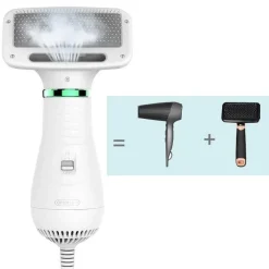 Furendo Haustierzubehör|Reinigungswerkzeuge Für Haustiere-Tragbarer Haustier-Haartrockner – 2-in-1 verstellbarer Hunde-/Katzentrockner