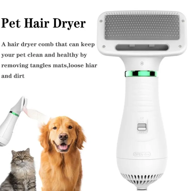 Furendo Haustierzubehör|Reinigungswerkzeuge Für Haustiere-Tragbarer Haustier-Haartrockner – 2-in-1 verstellbarer Hunde-/Katzentrockner