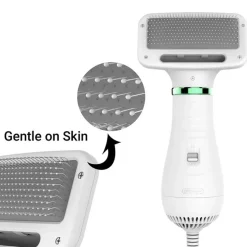 Furendo Haustierzubehör|Reinigungswerkzeuge Für Haustiere-Tragbarer Haustier-Haartrockner – 2-in-1 verstellbarer Hunde-/Katzentrockner