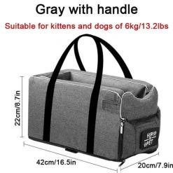 Furendo Autozubehör|Automobilindustrie-Tragbarer Haustierträger - Reisetasche mit gemütlichem Bett