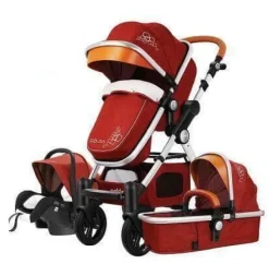Kinder The Decor Haven Kinderwagen & Zubehör-Tragbarer 3-in-1-Kinderwagen – luxuriöser, faltbarer Querwagen