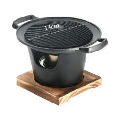 The Culinary Kit Camping-Werkzeuge|Camping Im Freien-Tragbarer japanischer BBQ-Grill mit Antihaftbeschichtung – Mini-Grillpfanne