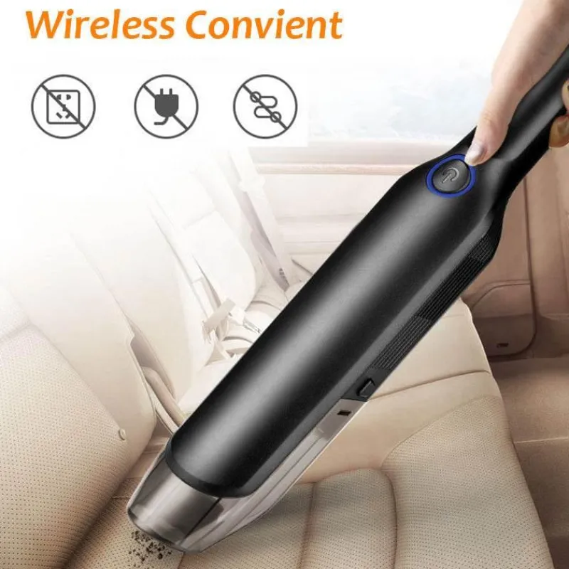 Furendo Autopflege|Autozubehör-Tragbarer kabelloser Autostaubsauger – Wiederaufladbarer Autoreiniger