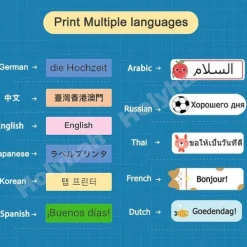 The Decor Haven Küche & Esszimmer|Gadgets Für Zuhause-Tragbarer kabelloser Etikettendrucker – Schnelles Thermodruckgerät