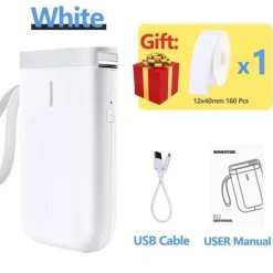 The Decor Haven Küche & Esszimmer|Gadgets Für Zuhause-Tragbarer kabelloser Etikettendrucker – Schnelles Thermodruckgerät