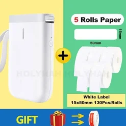 The Decor Haven Küche & Esszimmer|Gadgets Für Zuhause-Tragbarer kabelloser Etikettendrucker – Schnelles Thermodruckgerät