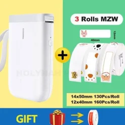 The Decor Haven Küche & Esszimmer|Gadgets Für Zuhause-Tragbarer kabelloser Etikettendrucker – Schnelles Thermodruckgerät