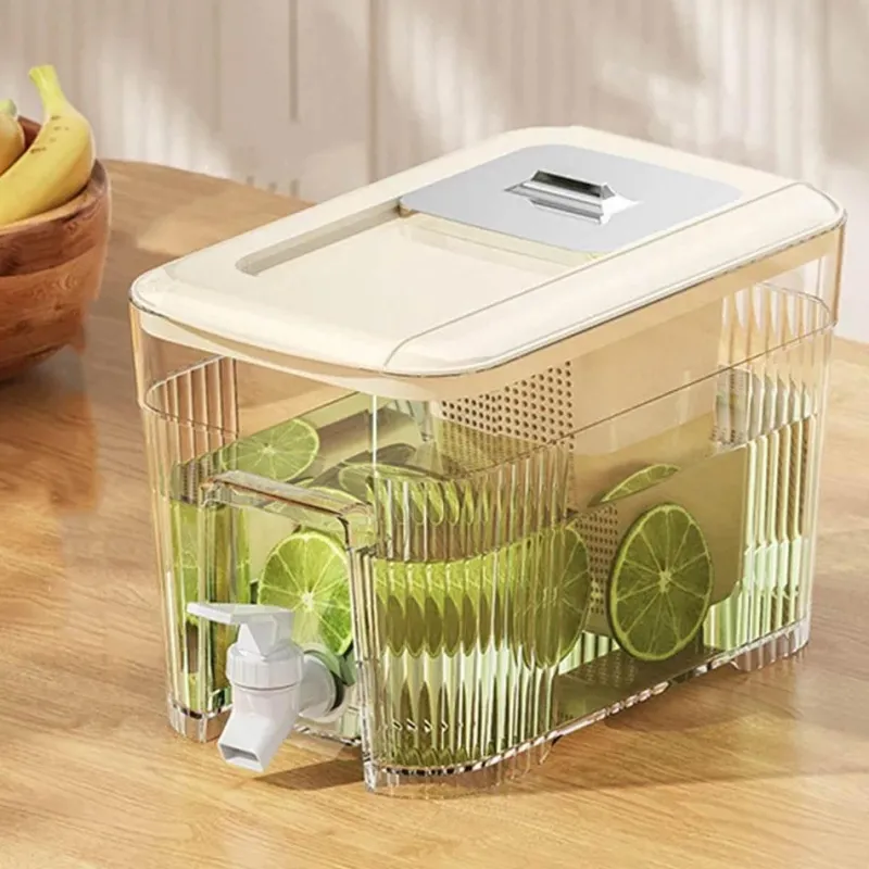 The Culinary Kit Küche & Esszimmer-Tragbarer Kaltgetränkespender mit eingebautem Zapfhahn – Familiengröße