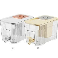 The Culinary Kit Küche & Esszimmer-Tragbarer Kaltgetränkespender mit eingebautem Zapfhahn – Familiengröße