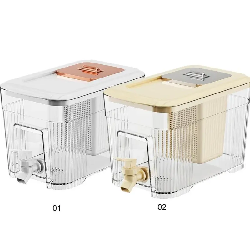 The Culinary Kit Küche & Esszimmer-Tragbarer Kaltgetränkespender mit eingebautem Zapfhahn – Familiengröße