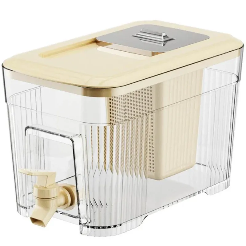 The Culinary Kit Küche & Esszimmer-Tragbarer Kaltgetränkespender mit eingebautem Zapfhahn – Familiengröße