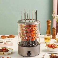 Adventure Basecamp Camping Im Freien|Outdoor-Artikel-Tragbarer Kebab-Grill – Elektrischer Grill für drinnen und draußen