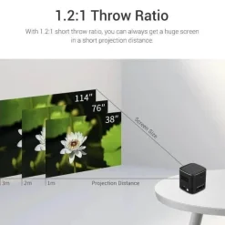 The Decor Haven Gadgets Für Zuhause-Tragbarer 4K-Miniprojektor – Smart Cinema Display