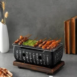 Adventure Basecamp Camping Im Freien|Outdoor-Artikel-Tragbarer koreanischer BBQ-Grill – Grillofen für den Außenbereich