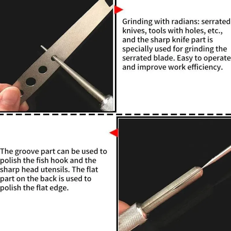 Tom Küche & Esszimmer-Tragbarer Messerschärfer – Werkzeug zum Schärfen von Küchen- und Angelklingen