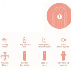 Roam Ready Outdoor-Artikel|Outdoor-Gadgets-Tragbarer Mini-Bärenventilator – süßes und kompaktes Kühlgerät