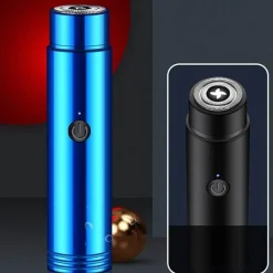 PureGlow Männerpflege|Körperpflege-Tragbarer Mini-Elektrorasierer mit USB-Ladefunktion