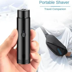 PureGlow Männerpflege|Körperpflege-Tragbarer Mini-Elektrorasierer mit USB-Ladefunktion