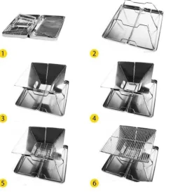 Trail u0026 Beyond Camping-Werkzeuge|Camping Im Freien-Tragbarer Minigrill – Faltbarer Reisegrill