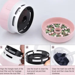 The Decor Haven Autozubehör|Automobilindustrie-Tragbarer Mini-Tischstaubsauger