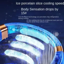 Adventure Basecamp Camping Im Freien|Heimwerkzeuge-Tragbarer Nackenventilator – Tragbarer Kühlventilator mit Digitalanzeige