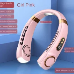 Adventure Basecamp Camping Im Freien|Heimwerkzeuge-Tragbarer Nackenventilator – Tragbarer Kühlventilator mit Digitalanzeige