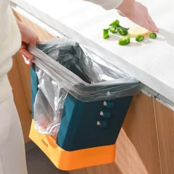 The Decor Haven Küche & Esszimmer|Gadgets Für Zuhause-Tragbarer pastellfarbener Müllsackhalter – einfacher Organizer für Zuhause und Büro