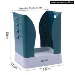 The Decor Haven Küche & Esszimmer|Gadgets Für Zuhause-Tragbarer pastellfarbener Müllsackhalter – einfacher Organizer für Zuhause und Büro