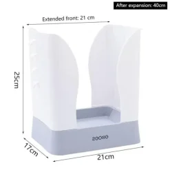 The Decor Haven Küche & Esszimmer|Gadgets Für Zuhause-Tragbarer pastellfarbener Müllsackhalter – einfacher Organizer für Zuhause und Büro