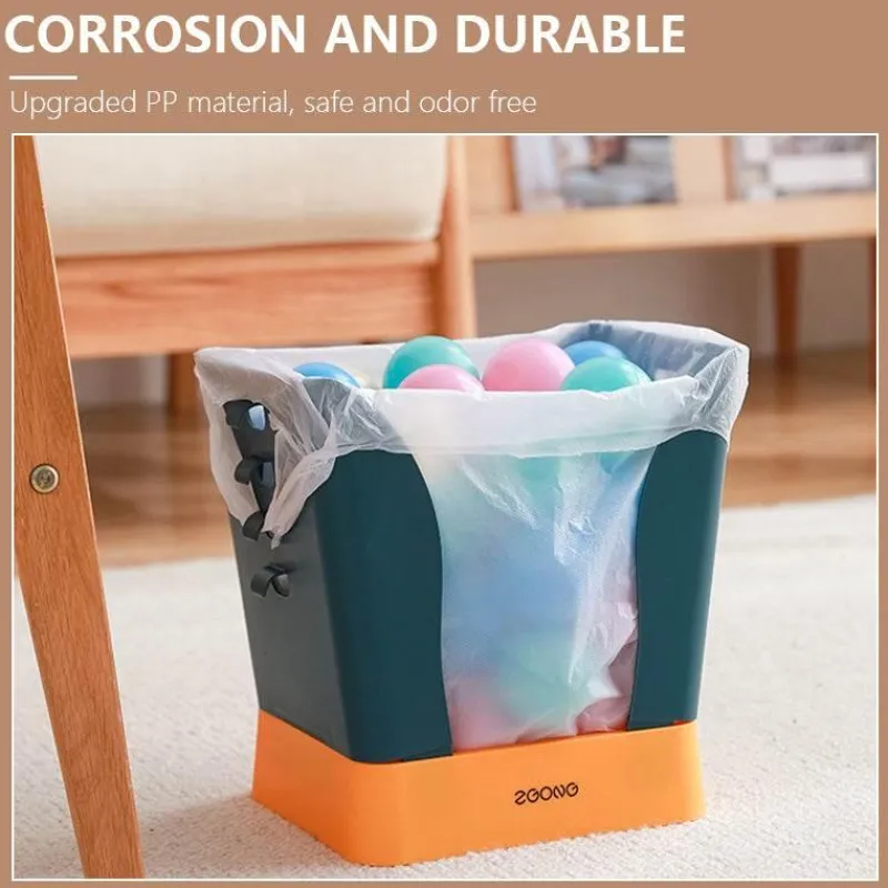 The Decor Haven Küche & Esszimmer|Gadgets Für Zuhause-Tragbarer pastellfarbener Müllsackhalter – einfacher Organizer für Zuhause und Büro