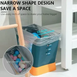 The Decor Haven Küche & Esszimmer|Gadgets Für Zuhause-Tragbarer pastellfarbener Müllsackhalter – einfacher Organizer für Zuhause und Büro