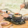 The Culinary Kit Camping-Werkzeuge|Camping Im Freien-Tragbarer Picknick-Grillofen mit zwei Brennern – kompakte Kochlösung für draußen