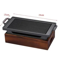 Adventure Basecamp Camping Im Freien|Outdoor-Artikel-Tragbarer rauchfreier BBQ-Grill – Antihaft-Grill im japanischen Stil