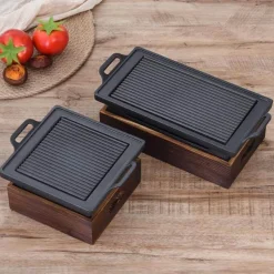 Adventure Basecamp Camping Im Freien|Outdoor-Artikel-Tragbarer rauchfreier BBQ-Grill – Antihaft-Grill im japanischen Stil