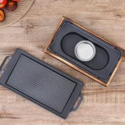 Adventure Basecamp Camping Im Freien|Outdoor-Artikel-Tragbarer rauchfreier BBQ-Grill – Antihaft-Grill im japanischen Stil