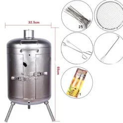 Trail u0026 Beyond Camping-Werkzeuge|Outdoor-Artikel-Tragbarer rauchfreier Campinggrill – Kochlösung für draußen