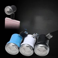 Gear Up u0026 Go Männerpflege|Körperpflege-Tragbarer USB-Reiserasierer – Kompakter Elektrorasierer