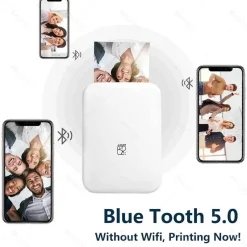 Decor Gadgets Für Zuhause-Tragbarer WLAN-Farbfotodrucker MT53 – kompakt, kabellos und einfach zu bedienen