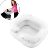 The Relaxation Nook Mobilitäts- Und Support-Tools|Gesundheits-Gadgets-Tragbares aufblasbares Haarwaschbecken - Shampoo-Waschbecken mit Abfluss