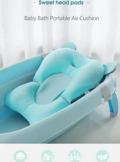 Kinder Aqua Essence Kinderzimmermöbel|Badezimmer-Tragbares Baby-Duschekissen für Neugeborene – Komfortsitz für Kleinkinder