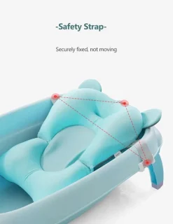 Kinder Aqua Essence Kinderzimmermöbel|Badezimmer-Tragbares Baby-Duschekissen für Neugeborene – Komfortsitz für Kleinkinder